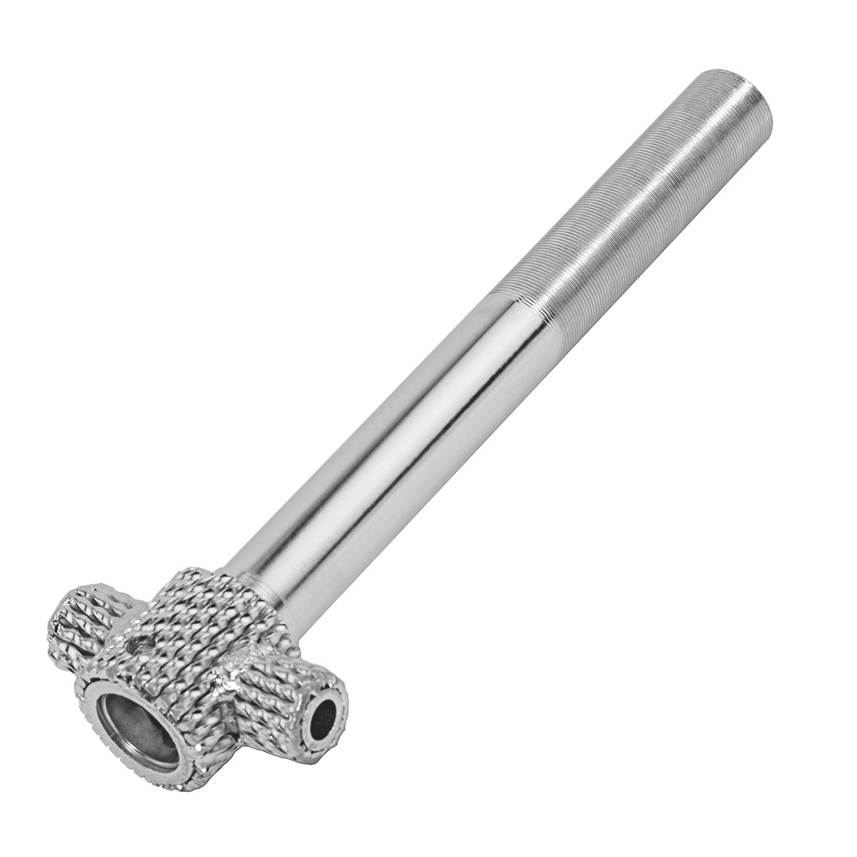Twisted Spring Fork Steering Tube 22.2 8 1/2 Chrome.
